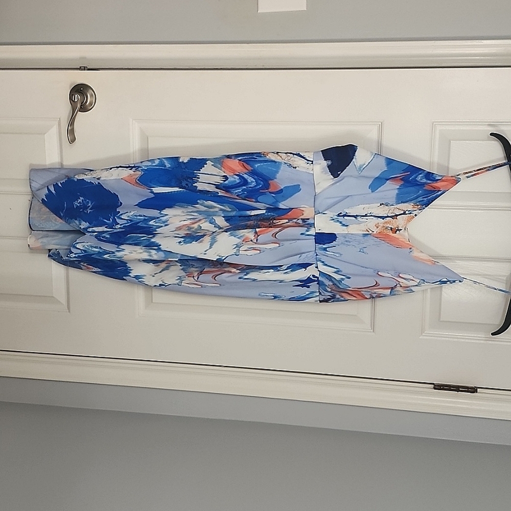 Chelsea28 blue watercolor dress 8